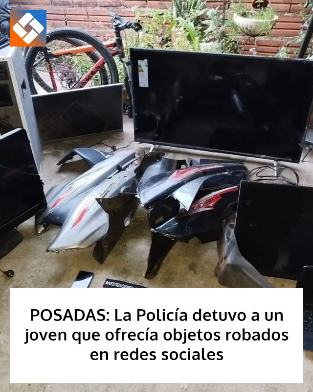 POSADAS: La Policía detuvo a un joven que ofrecía objetos robados en redes sociales