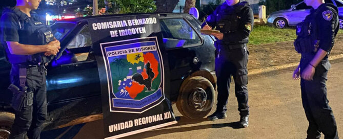 Recuperan en Misiones un auto robado minutos antes en Brasil