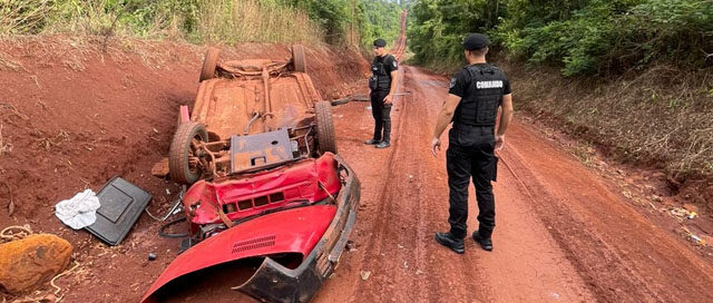 ANDRESITO: Una joven resultó herida tras el despiste de un automóvil en Picada Unión