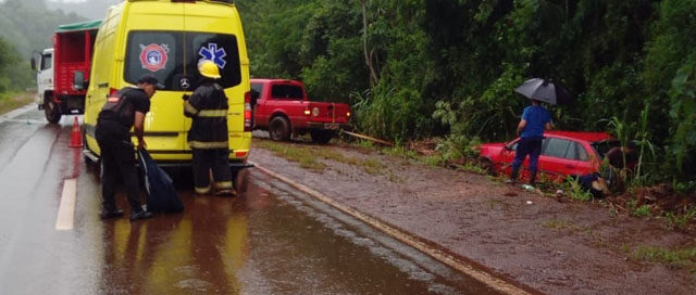 ANDRESITO: Dos personas resultaron heridas en un despiste sobre la Ruta Nacional 101