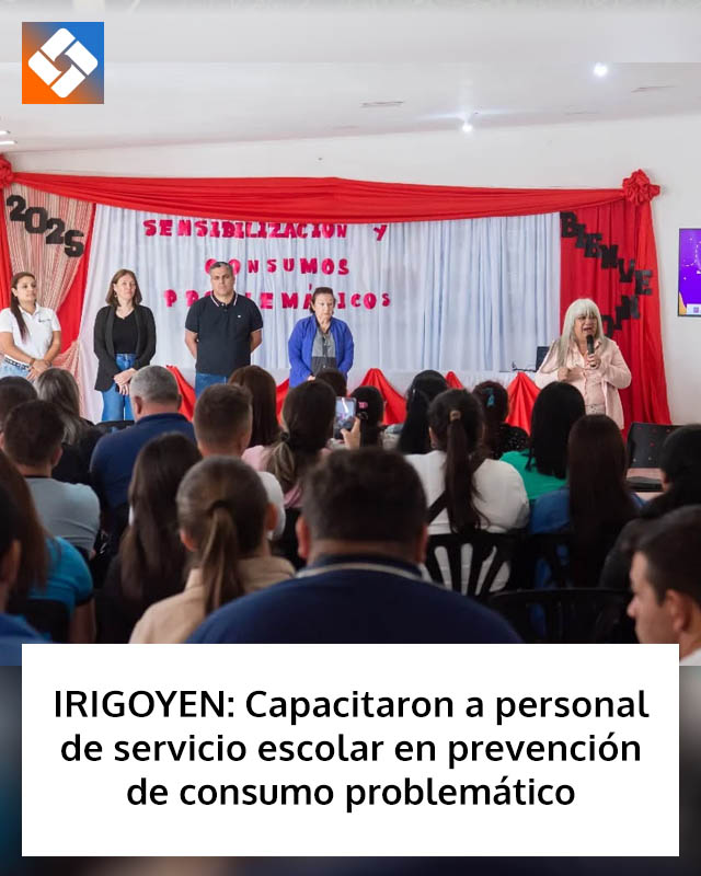 IRIGOYEN: Capacitaron a personal de servicio escolar en prevención de consumo problemático