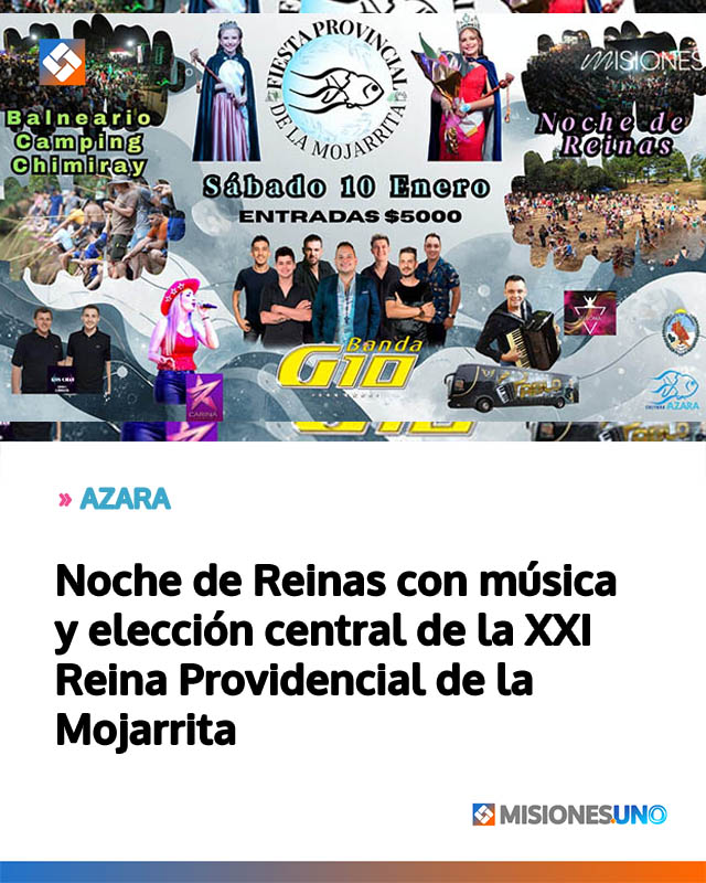 Noche de Reinas con música y elección central