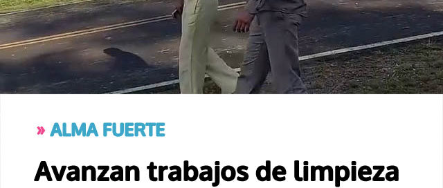 Avanzan trabajos de limpieza para mejorar el acceso a la localidad