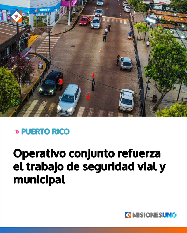 Operativo conjunto refuerza el trabajo de seguridad vial y municipal