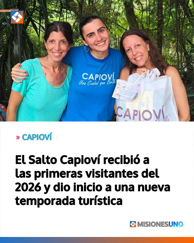 El Salto Capioví recibió a las primeras visitantes del 2026 y dio inicio a una nueva temporada turística