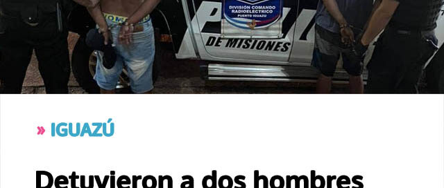 Detuvieron a dos hombres vinculados a un robo en un predio deportivo