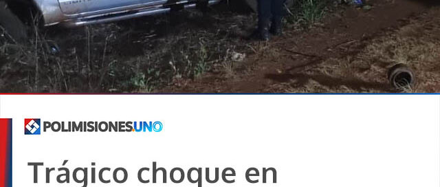 Trágico choque en Andresito: murieron dos personas tras la colisión entre una camioneta y una moto