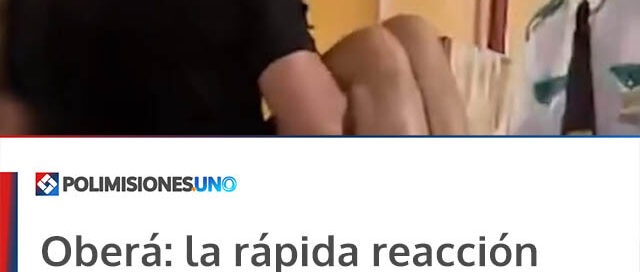 Oberá: la rápida reacción policial salvó a una mujer que sufrió un colapso en la vía pública