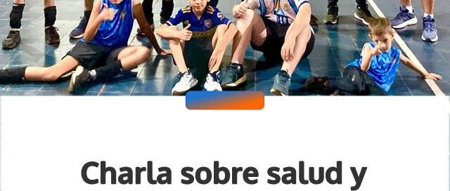 Charla sobre salud y rendimiento para jóvenes de la Escuela de Vóley en Andresito