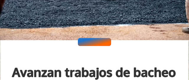 Avanzan trabajos de bacheo y reparación en calles céntricas de Andresito